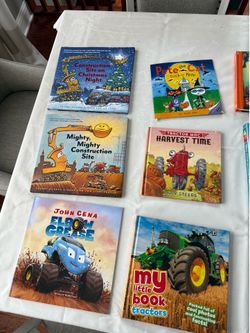 15 Construction/Tractor/Disney Children Book bundle