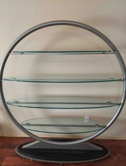 Glass/Metal Scan Design Display Shelf unit