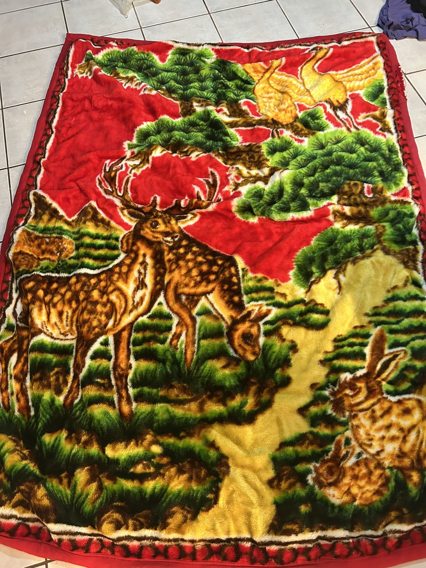 Oriental Asian Mink Korean Blanket Twin Size