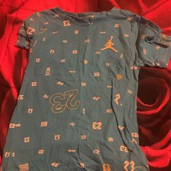 Light Blue/yellow Jordan Shirt