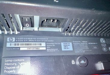 24” HP LCD monitor with Good condition