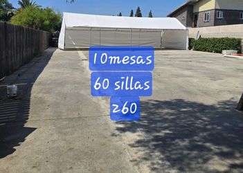 carpas sillas mesas