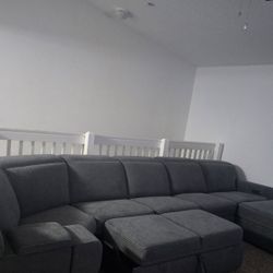 City Furniture Reclining Chaise Sleeper Sectional