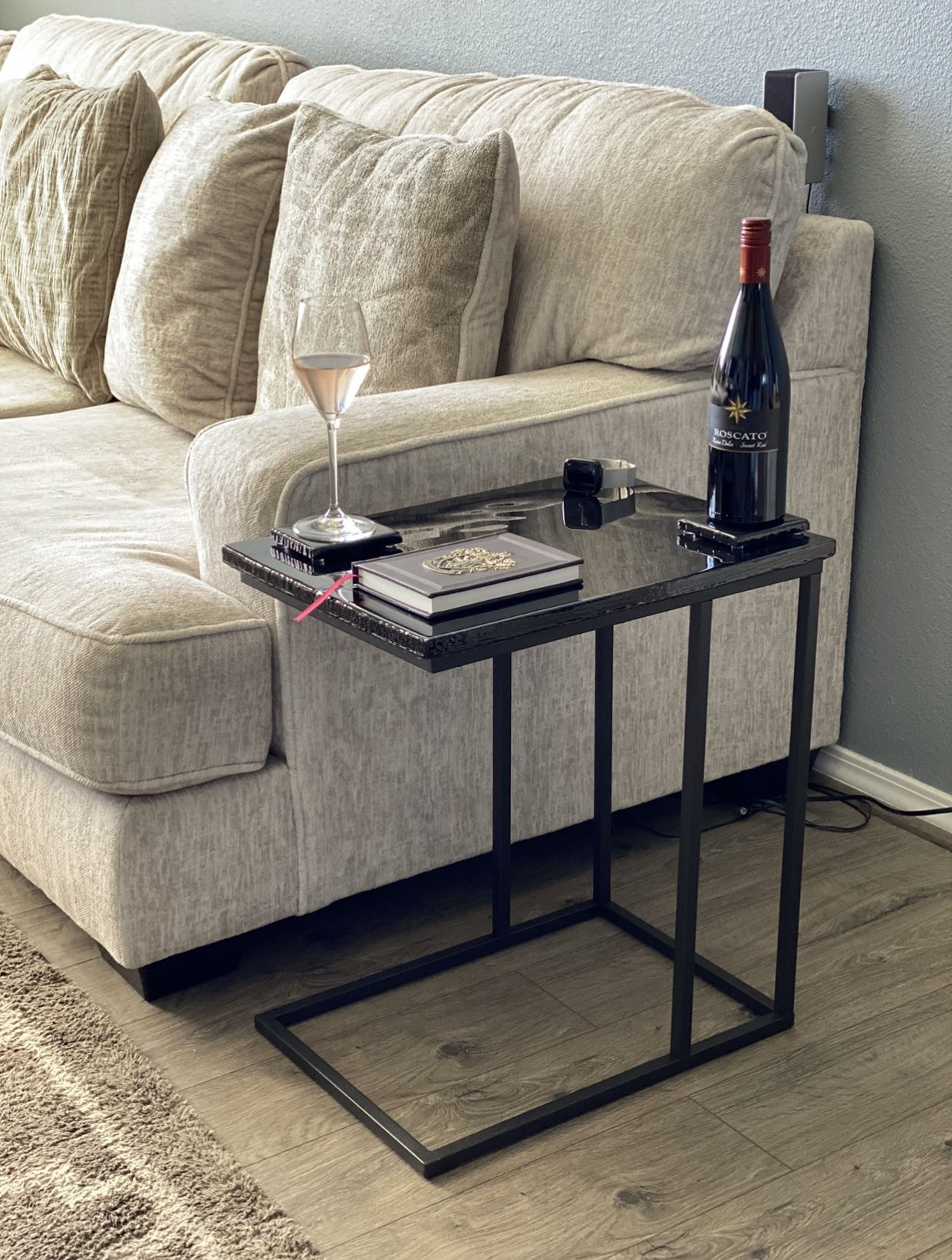 Side Tables With Set Of Coasters