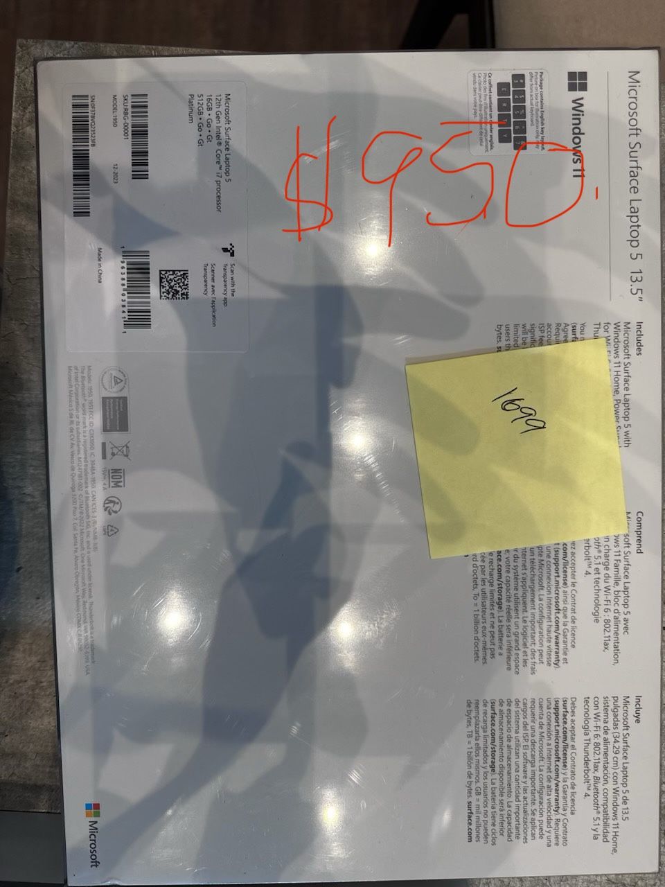 Microsoft Surface 5 Laptop 13.5inch