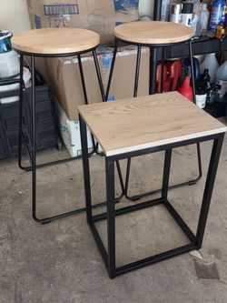 Table and Stools
