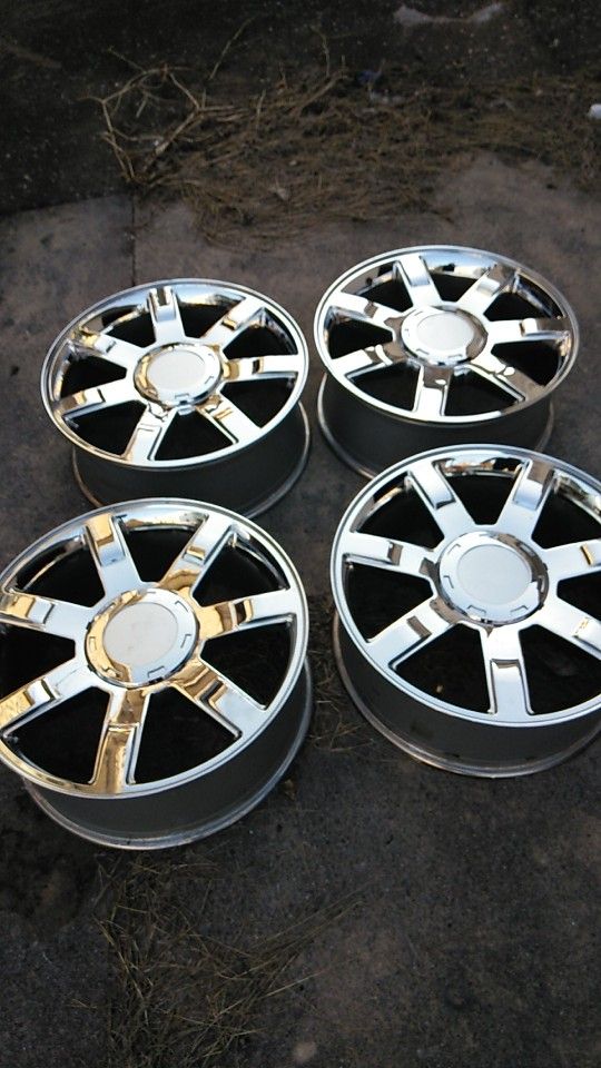 Escalade Chrome Rims 22x9 Set Of 4