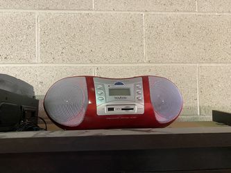 Boytone Red Stereo System Speakers