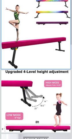 High-Low Floor Beam Suede Gymnastics