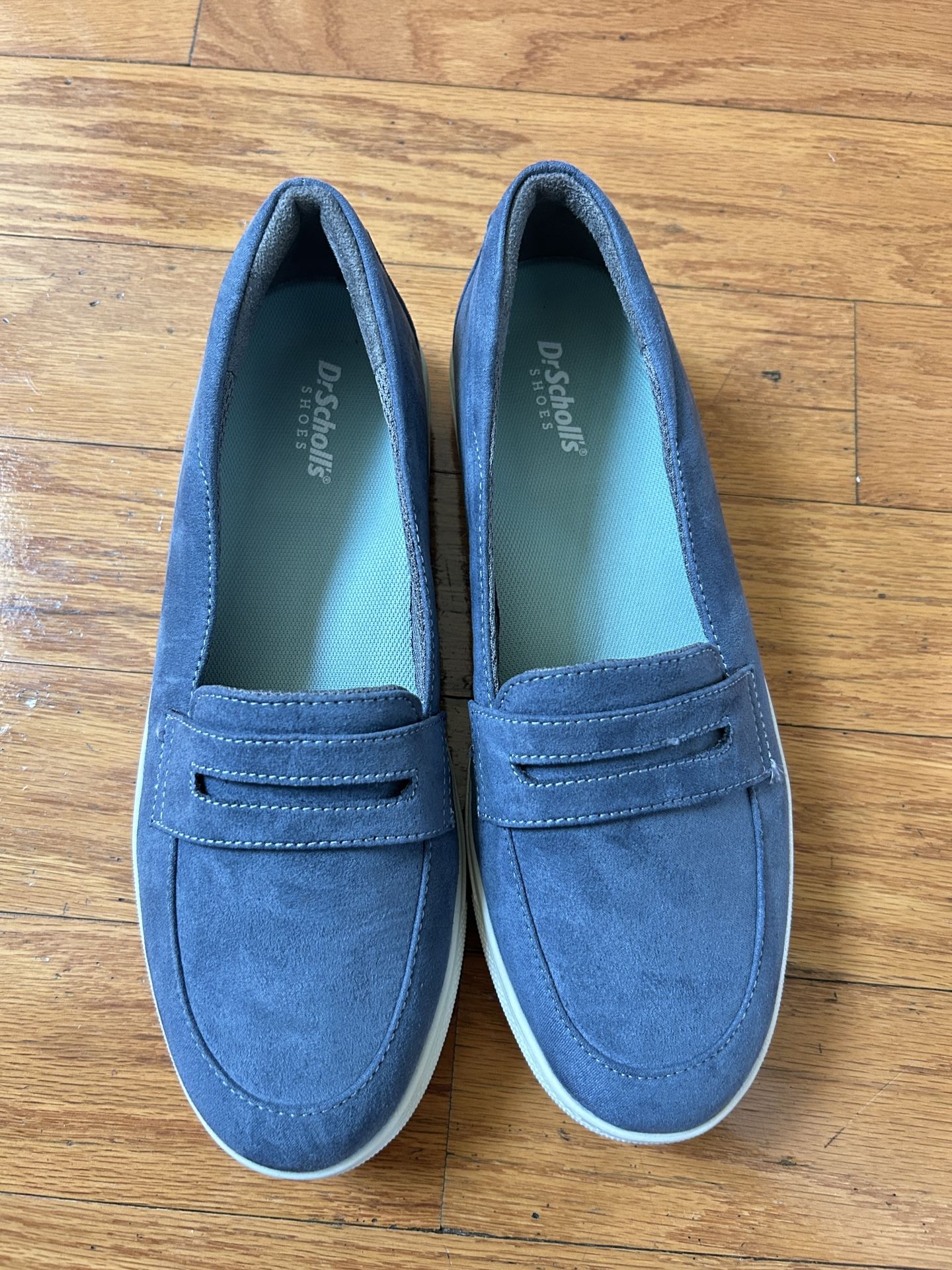 NEW Dr. Scholl's Blue Casual Flats loafers Size 7