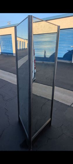 Modern Y2K triangle panel mirror 6.5 ft" tall heavy duty full body SO COOL Shop Boutique