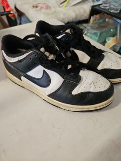 Nike black and white panda sneakers size 3y