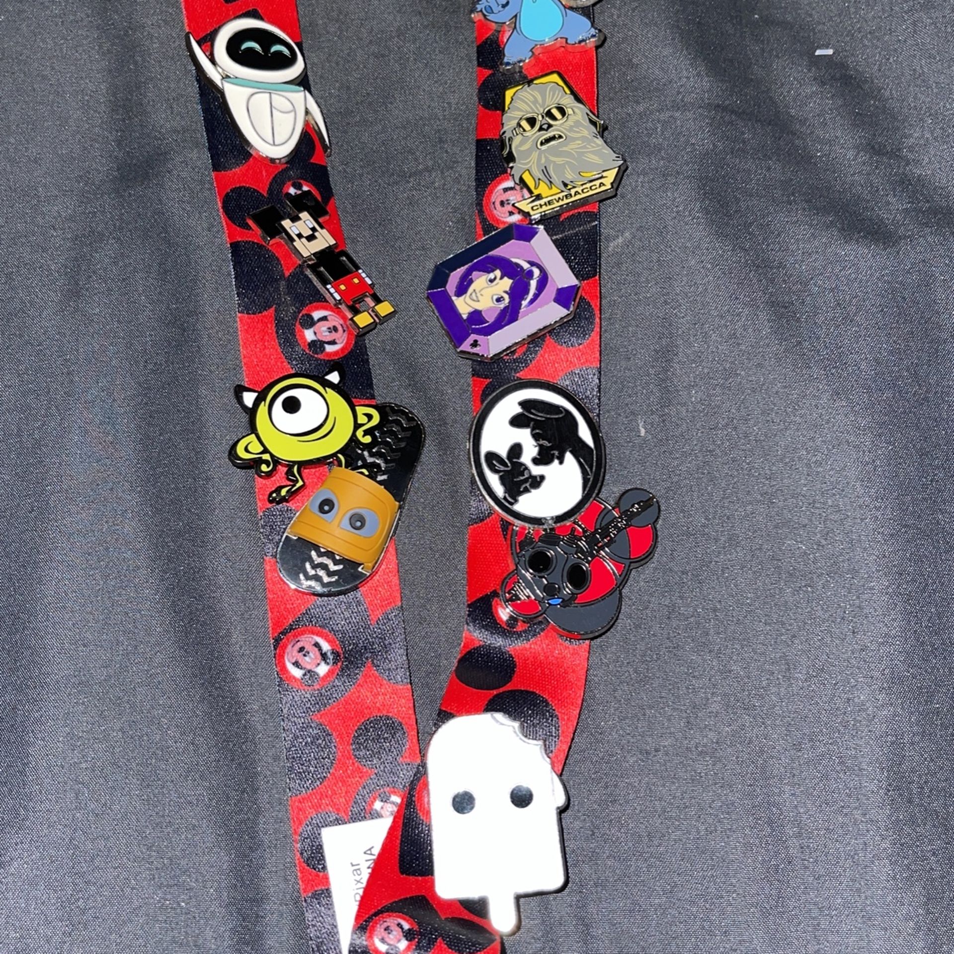 Disney Collectible Trading Pins + Lanyard