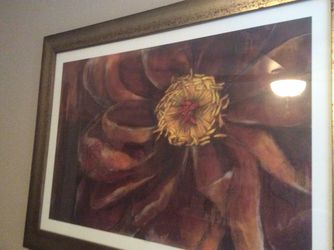 Signed limited Edition Cactus Flower Art Work 