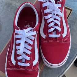 VANS Old Skool Racing Red Size 6.5 Men’s/8 Women’s
