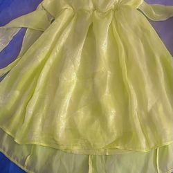 Formal Semi  Yellow Mini Dress  