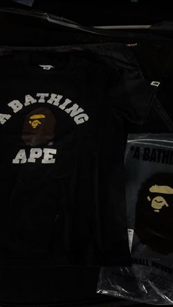 Bape Brown Head Black Tee
