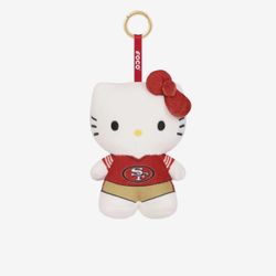 FOCO Hello Kitty SF 49ers Plush Keychain