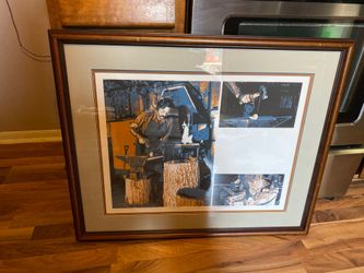 Original Art Print Sheet Forge Blacksmith 100.00 Obo