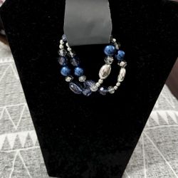 Downtown Dazzle - Blue Bracelet X2