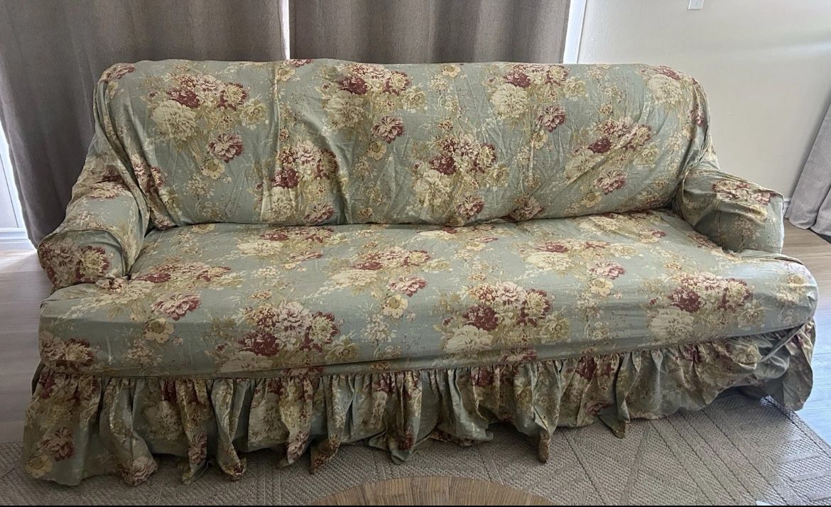 Waverly Sofa Canape slipcover Waverly Ballard Robin's Egg