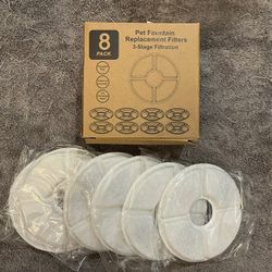 Pet Fountain Filters Water  8 Pack Carbon Replacement