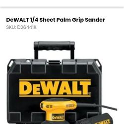 DeWalt 1/4 Sheet Sander 