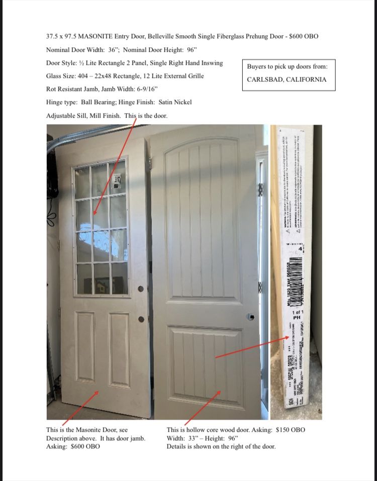 MASONITE Door And Hollowcore Wood Door