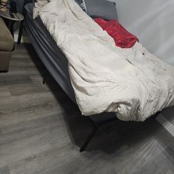 Queen Bed Frame Faux Leather Headboard