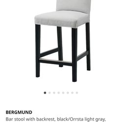 IKEA BAR STOOLS / WHITE AND BLACK 