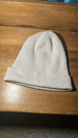 Beige H&M Ribbed Beanie