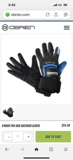 OBRIEN PRO SKIN WAKEBOARDING/KITESURFING/WATER/JET SKI/PADDLING GLOVES XXL