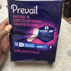 Prevail incontinence pads size 4