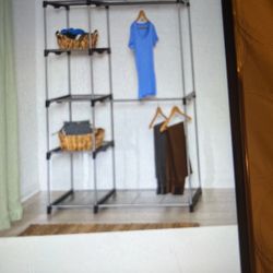 Clothes Rack Closet Storage Shelf (Not Heavy Duty)