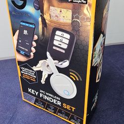 Smart Gear Key Finder Black Grey 2 piece Set Wireless