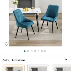 2 sets of Duhome Dining Chairs Set of 2, Upholstered Tufted Accent Chair (4 chairs total)