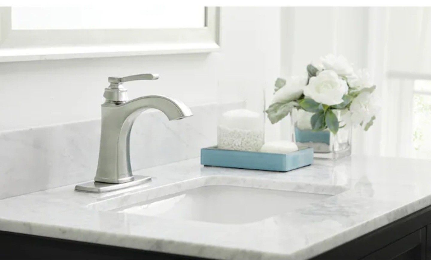 Chesler Brushed Nickel Single hole 1-handle WaterSense High-arc Resi...