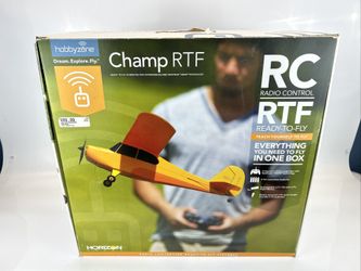 HobbyZone HBZ4900 Champ RTF RC Airplane Yellow Kit – Untested, AS-IS