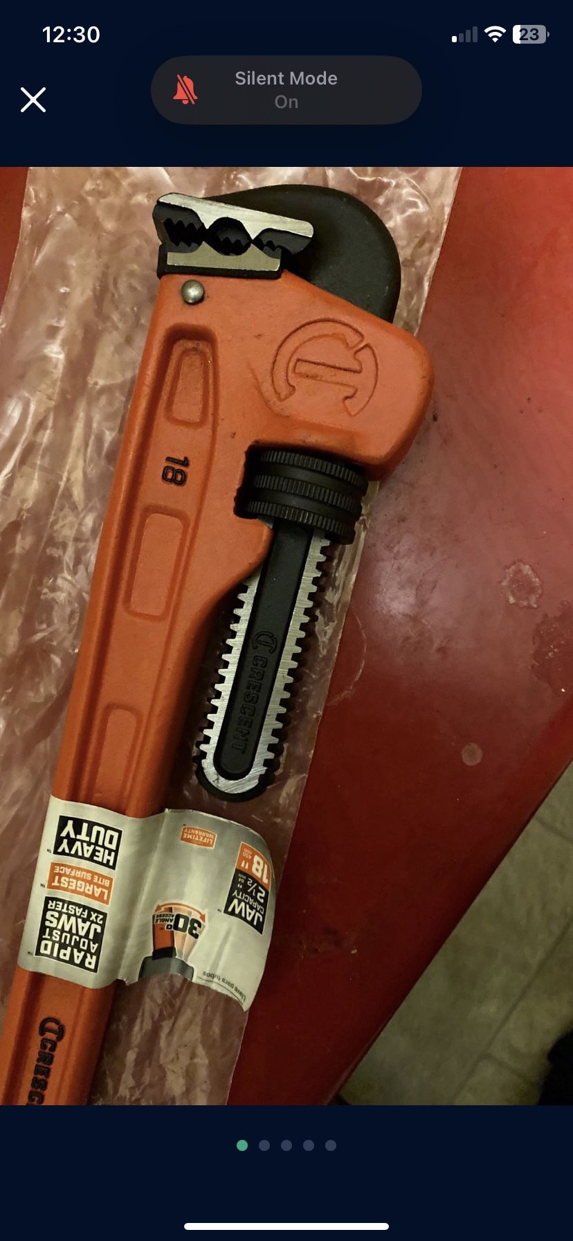 Crescent Wrench New 18 In