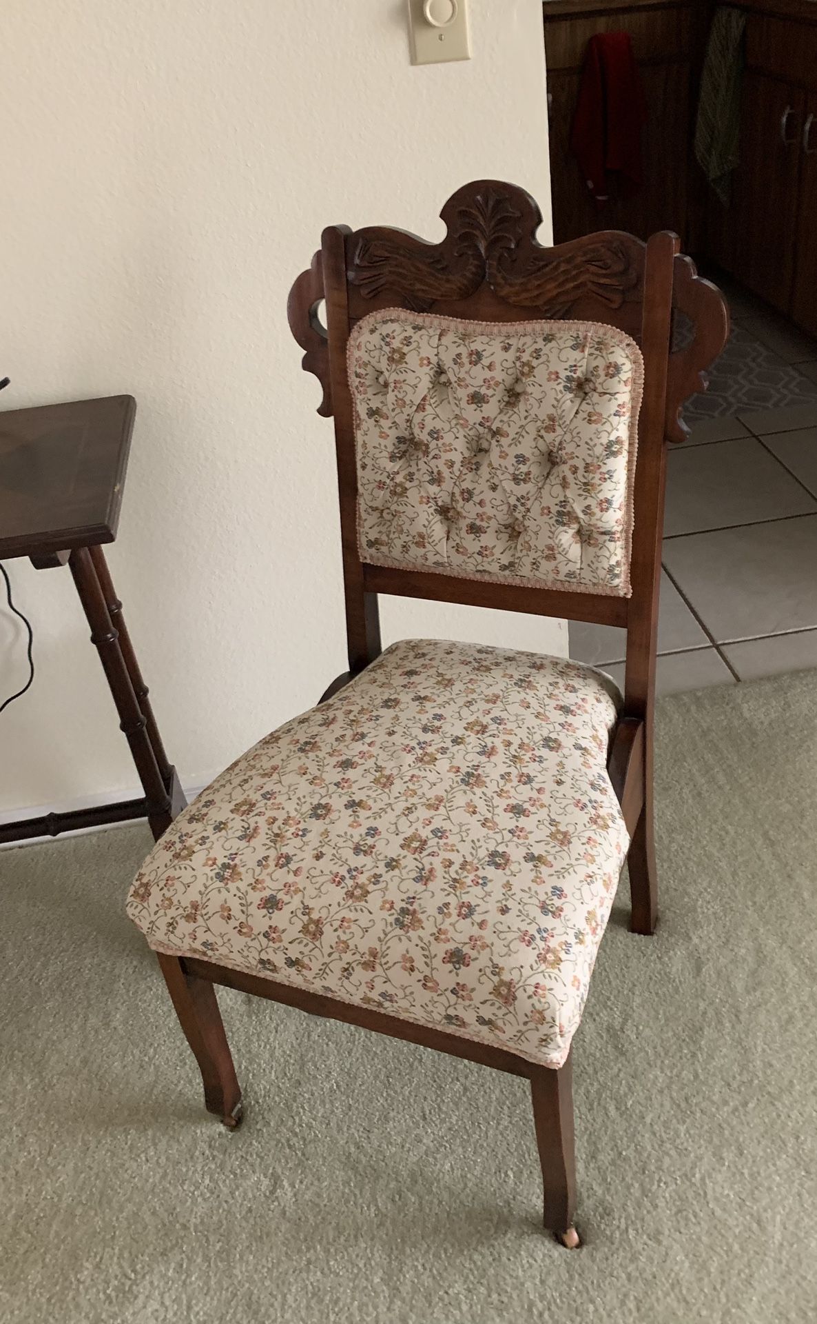REDUCED !Antique Eastlake Style Side Chair 