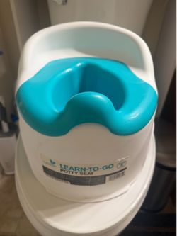 Blue potty for toddler