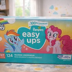 Pampers Easy Ups 3T-4T (124 Count) Training Underwear NEW My Little Pony