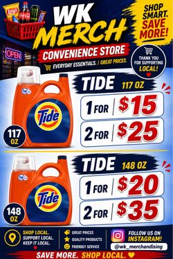 Tide liquid laundry detergent Sale