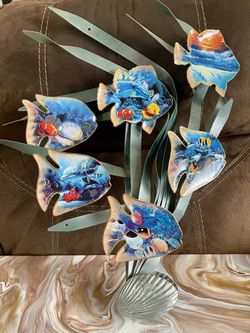 Bradford Exchange ‘RAINBOW REEF’ 6-Plate Collection • by CHRISTIAN REISE LASSEN