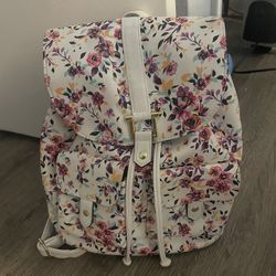 Floral Print Bookbag