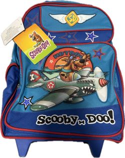 New Scooby doo rolling backpack