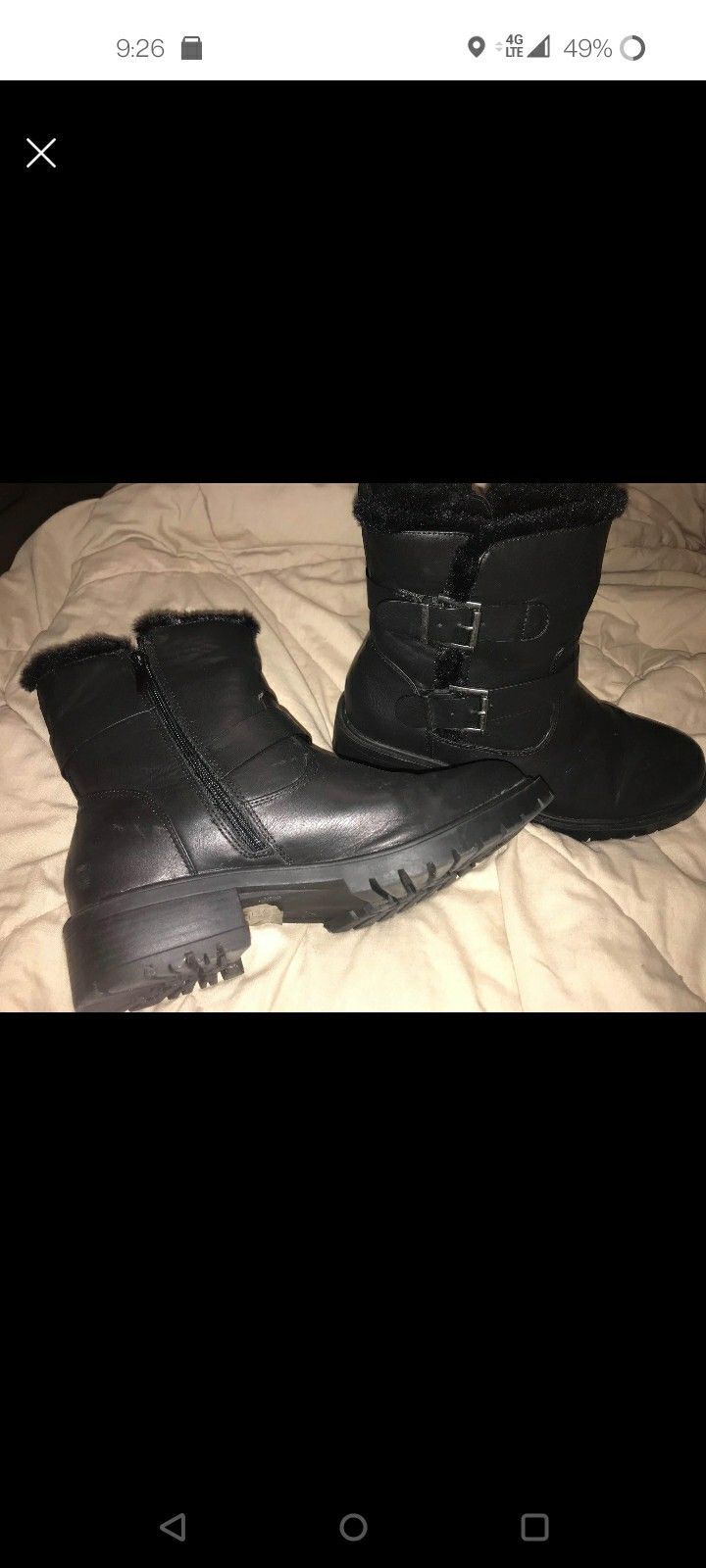 Women's Faux Fur Lined Boots Size 9 BRAND NEW