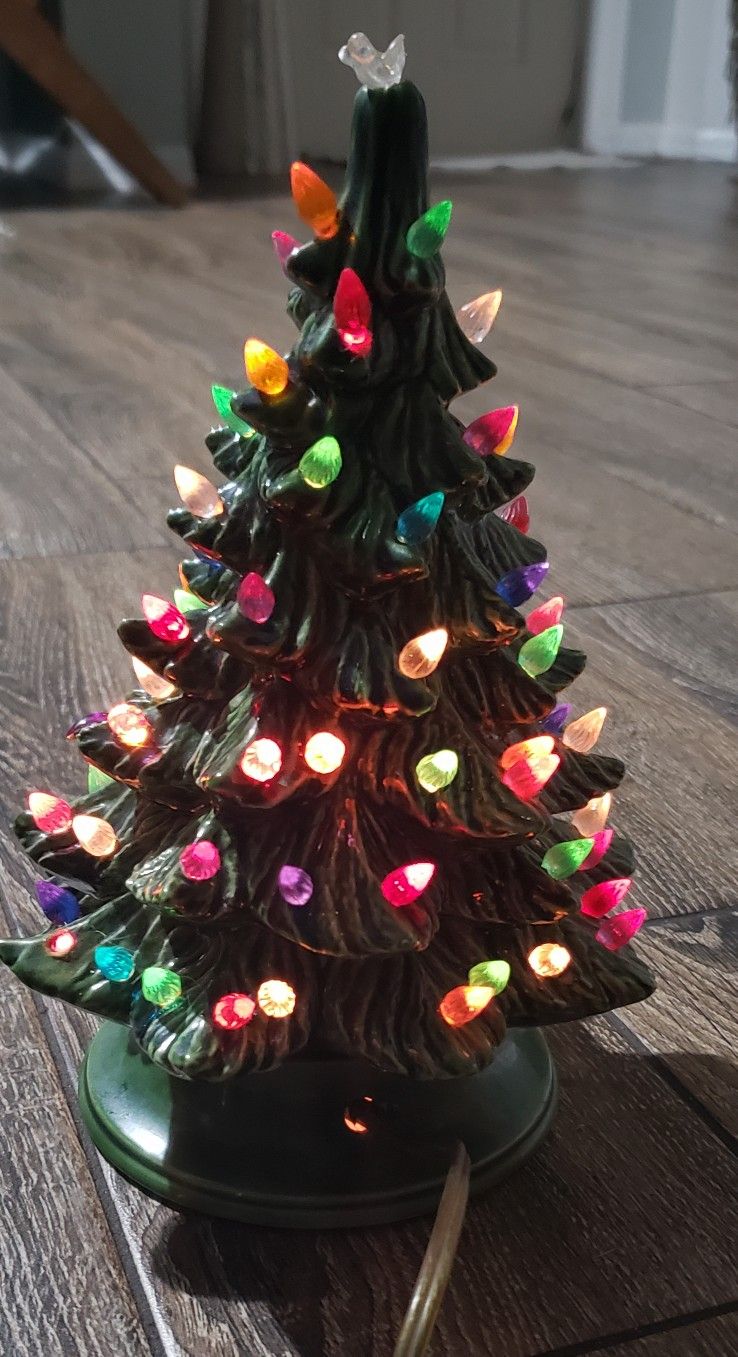 Vintage 1970's Ceramic Christmas Tree