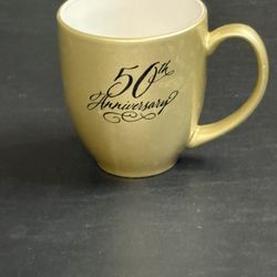 50th Anniversary Mug NEW FREE