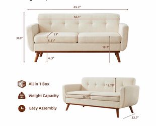Beige Love seat